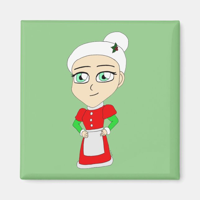 chibi mrs. claus magnet (Vorne)
