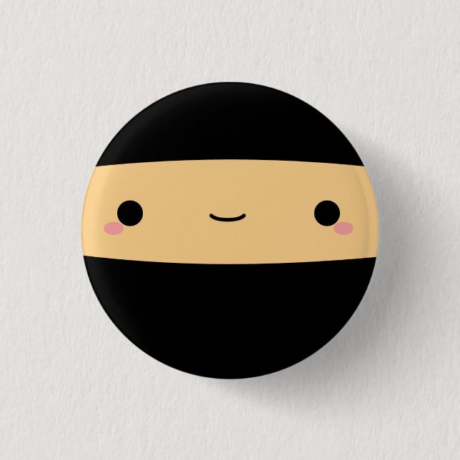 Chibi Ninja Knopf Button (Vorderseite)