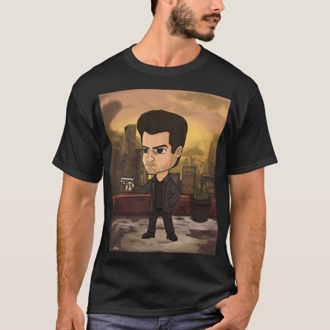 Chibi-Noir-Wächter T-Shirt (Vorderseite)