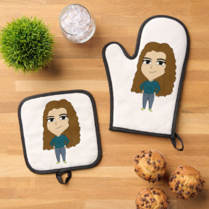 Chibi Ofenhandschuh & Topflappen-Set