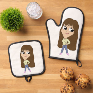 Chibi Ofenhandschuh & Topflappen-Set