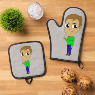 Chibi Ofenhandschuh & Topflappen-Set