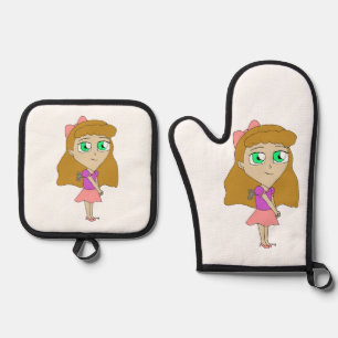 Chibi Ofenhandschuh & Topflappen-Set