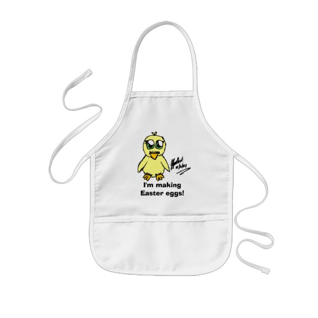 Chibi Ostern KÜKEN, mache ich Ostereier! Kinderschürze (Vorne)