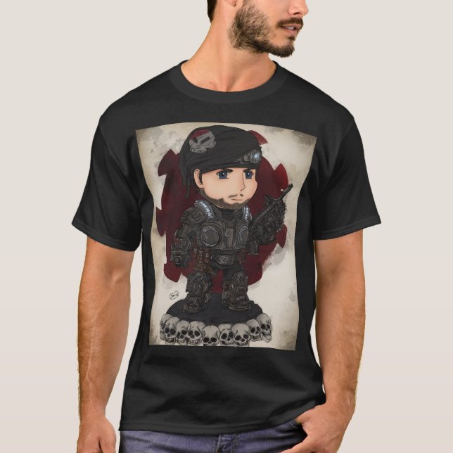 Chibi-Panzer-COG-Soldat  T-Shirt (Vorderseite)