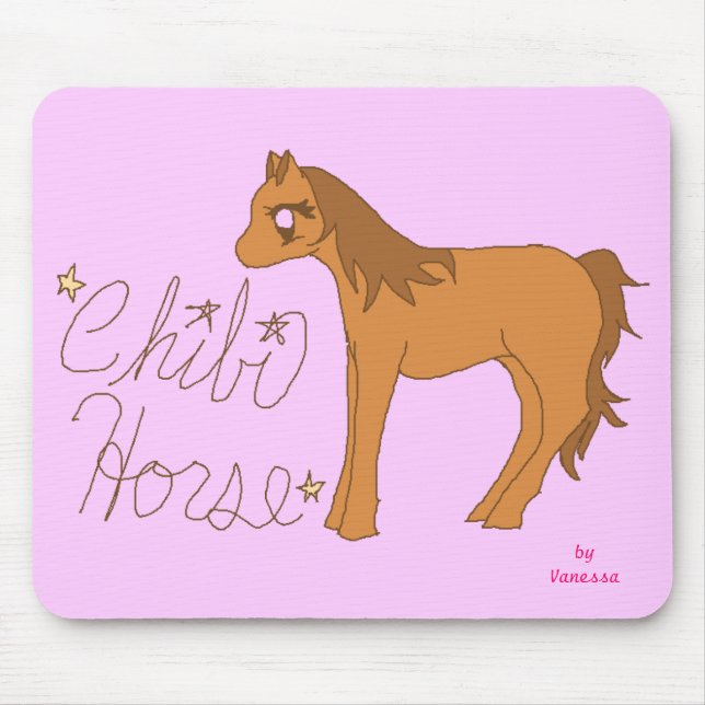 Chibi Pferd Mousepad (Vorne)