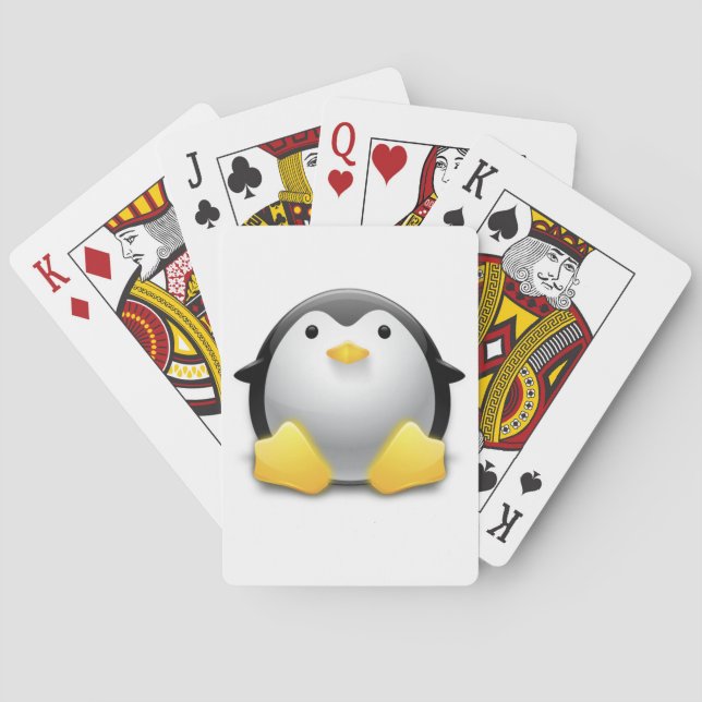 Chibi Pinguin-Spielkarten Spielkarten (Rückseite)