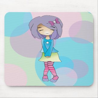 Chibi Punkt-Mädchen-Mausunterlage Mousepad