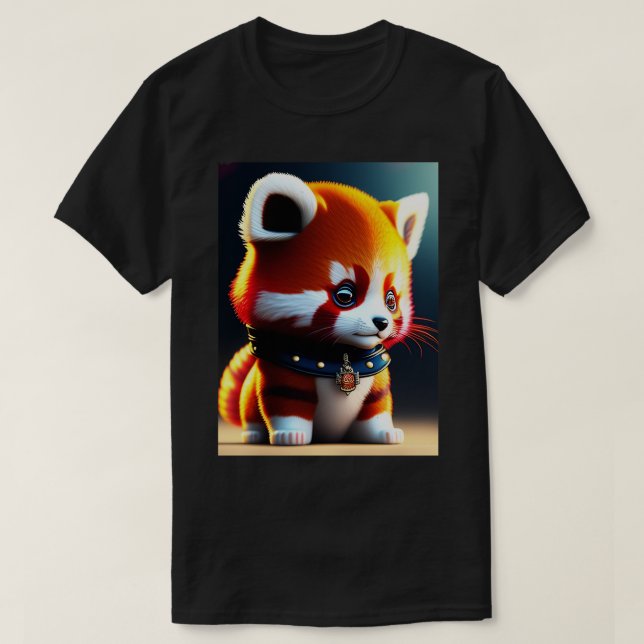 Chibi Red Panda Royal Family T-Shirt (Design vorne)