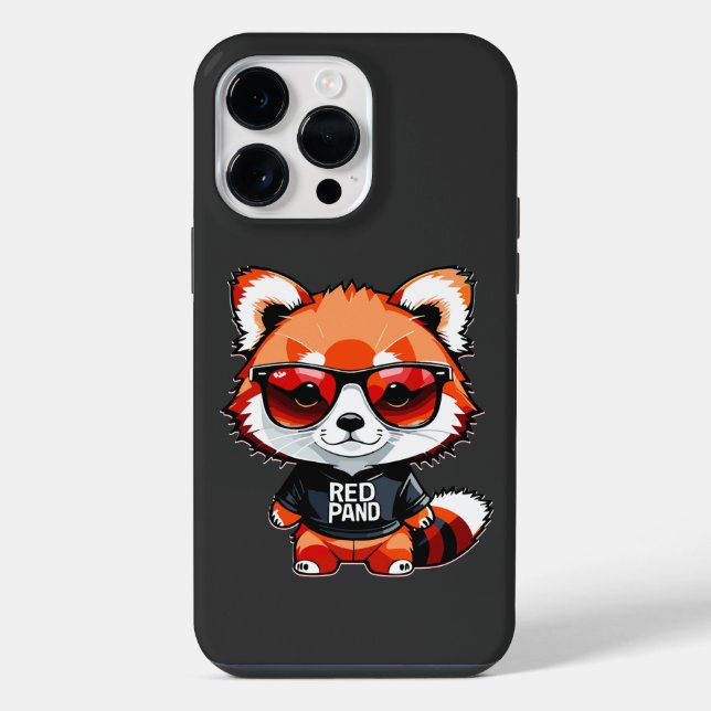 Chibi-Rotpanda-Junges iPhone Hülle (Rückseite)