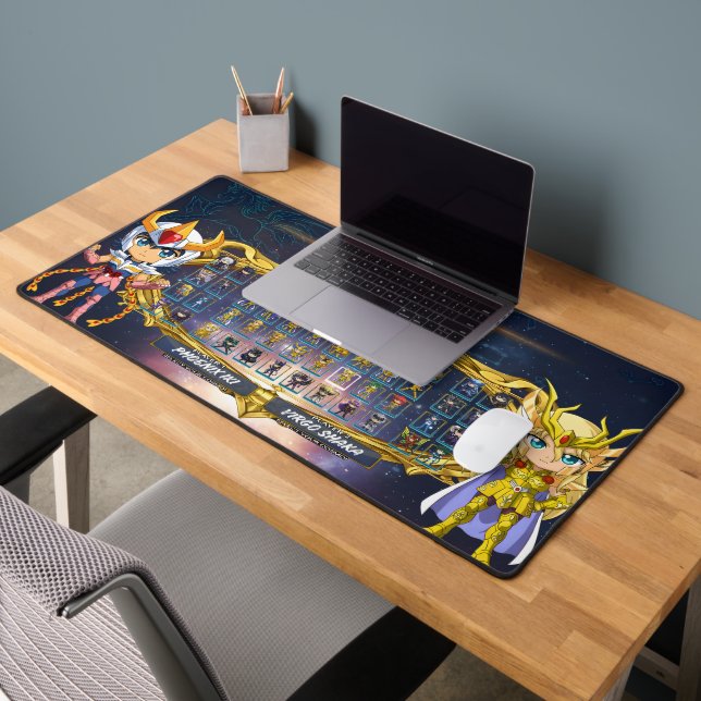 Chibi Saint Seiya Gaming Mouse Pad Desk Mat Schreibtischunterlage (Büro 2)