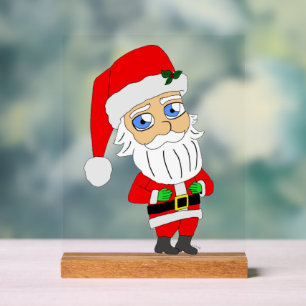 chibi santa claus acrylschild