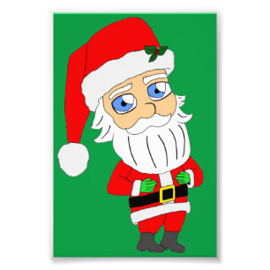 chibi santa claus fotodruck