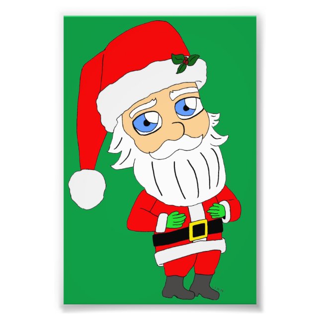 chibi santa claus fotodruck (Vorne)