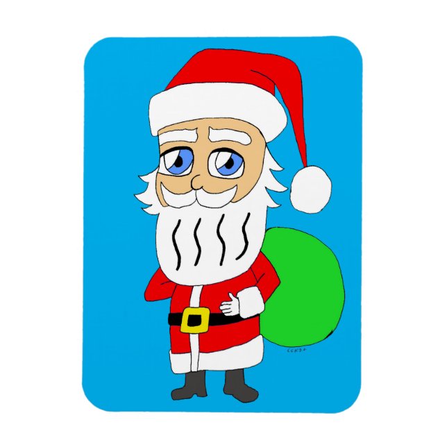 Chibi Santa Claus Magnet (Vertikal)