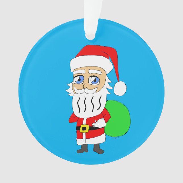 Chibi Santa Claus Ornament (Vorderseite)