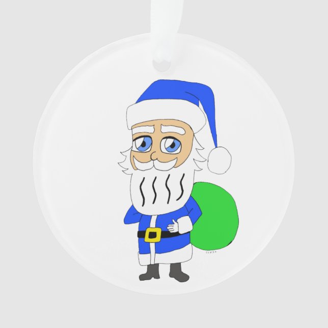 Chibi Santa Claus Ornament (Vorderseite)