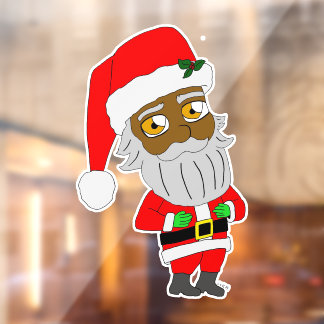 Chibi Santa Fensteraufkleber