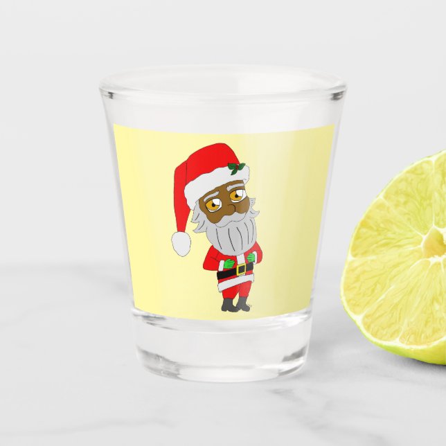 Chibi Santa Schnapsglas (Vorderseite)