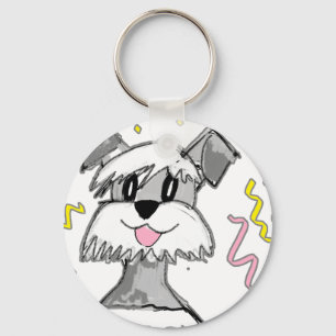 Chibi Schnauzer Schlüsselanhänger