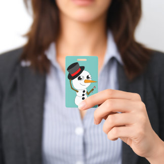 Chibi-Schneemann Ausweis
