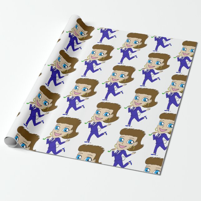 Chibi-Schwanz Geschenkpapier (Ungerollt)