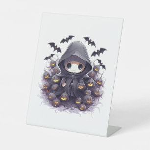 Chibi-Sensei des Todes Halloween - Süße dunkle Fan Sockelschild