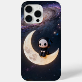 chibi-Sensei des Todes sitzt auf einem Halbmond Case-Mate iPhone Hülle