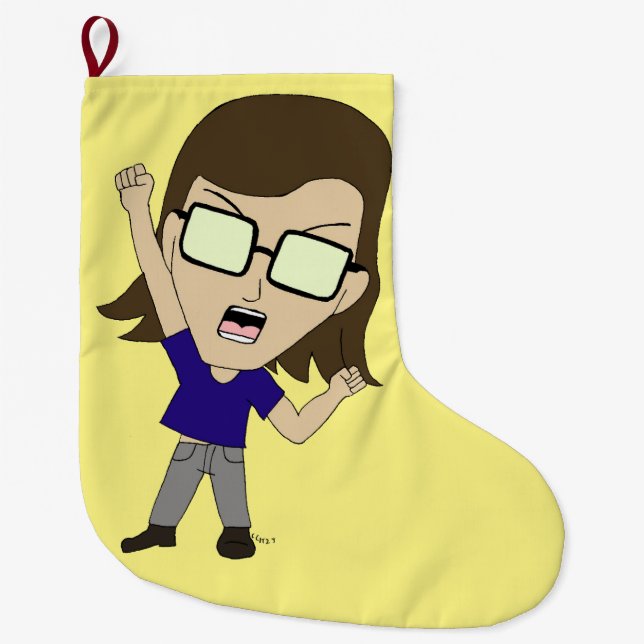 Chibi Sonic_Zeph Großer Weihnachtsstrumpf (Vorderseite)