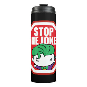 Chibi "Stopp the Joker" Unterschreiben Thermosbecher