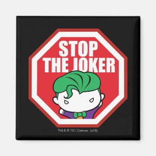 Chibi "Stopp the Joker" Unterschrift Magnet