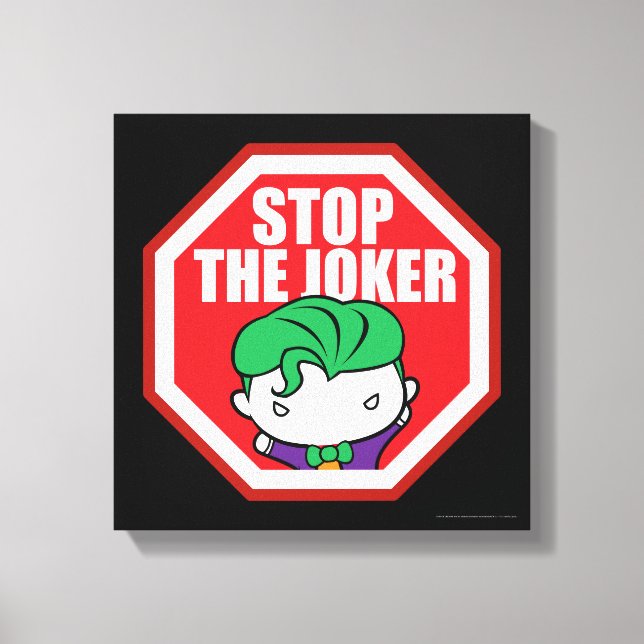 Chibi "Stoppt den Joker" Schild (Vorderseite)