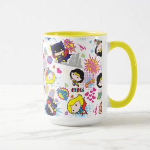 Chibi Super Heroine Pattern Tasse