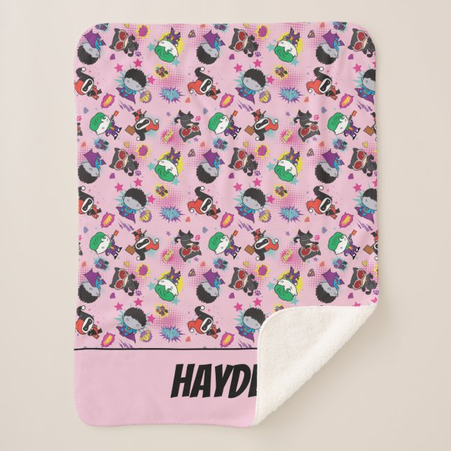 Chibi Super Villain Action Pattern Sherpadecke (Vorderseite)