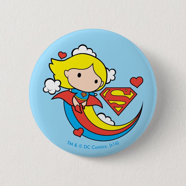 Chibi Supergirl Button (Vorderseite)