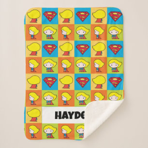 Chibi Supergirl Character Umrundung Sherpadecke