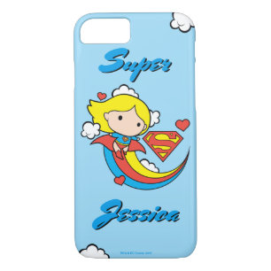 Chibi Supergirl Flying Rainbow iPhone 8/7 Hülle