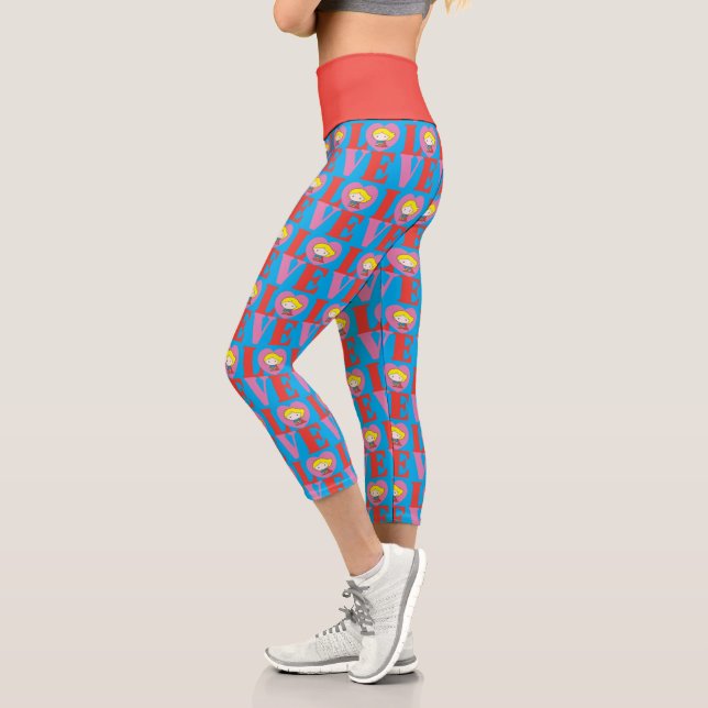 Chibi Supergirl-LIEBE Capri Leggings (Links)