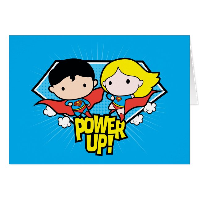 Chibi Superman & Chibi Supergirl Power Up! (Vorderseite (Horizontal))