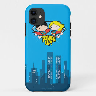 Chibi Superman & Chibi Supergirl Power Up! Case-Mate iPhone Hülle