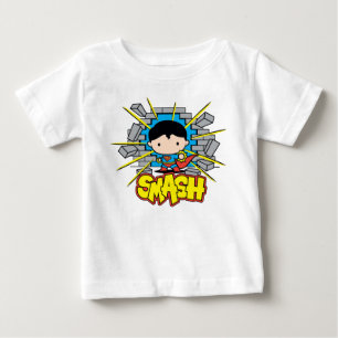 Chibi-Superman, der durch die Mauer schlug Baby T-shirt