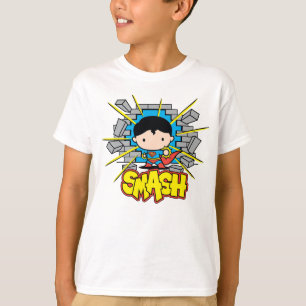 Chibi-Superman, der durch die Mauer schlug T-Shirt