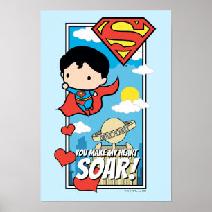 Chibi Superman - Du machst mein Herz zu Valentine Poster