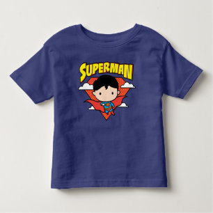 Chibi Superman Polka Dot Shield und Name Kleinkind T-shirt
