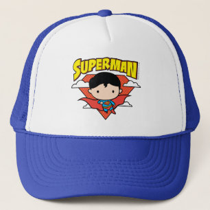 Chibi Superman Punkte-Schild und Name Truckerkappe