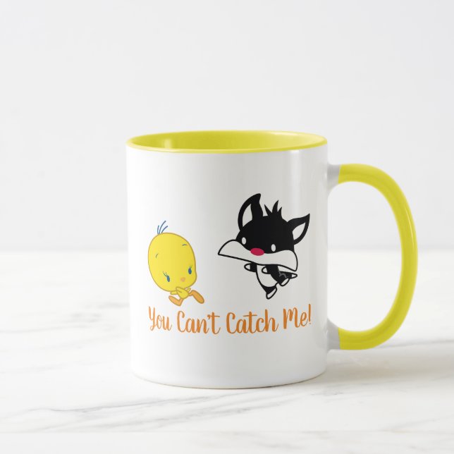 Chibi SYLVESTER™ Chasing TWEETY™ Tasse (Rechts)