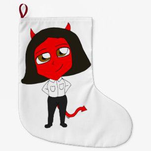 Chibi-Teufel Großer Weihnachtsstrumpf