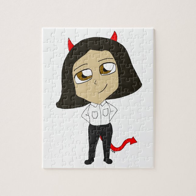 Chibi-Teufelsmädchen Puzzle (Vertikal)