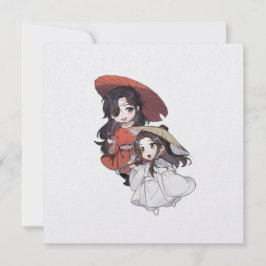 Chibi Tgcf Flaches Feiertagskarte