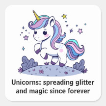 Chibi Unicorn verbreitet Glitzer und Magie